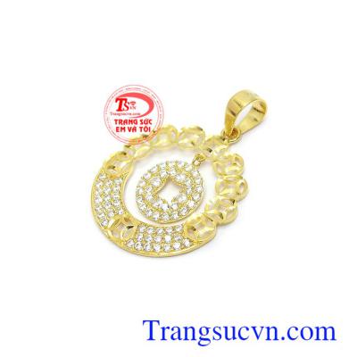 Mặt Dây Vàng Kim Tiền vàng 10k phù hợp nhiều loại dây chuyền đa dạng
