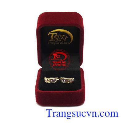 Hoa tai thời trang vàng 10k chất lượng, bảo hành 6 tháng.