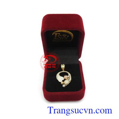 Mặt dây chuyển nữ vàng tinh tế vàng 10k, bảo hành 6 tháng, giao hàng nhanh trên toàn quốc