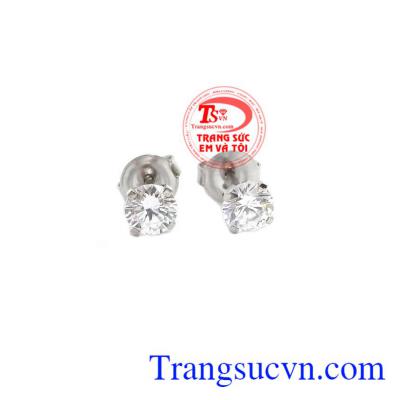 Hoa tai vàng trắng Korea xinh xắn là sản phẩm được nhập khẩu từ Hàn Quốc,