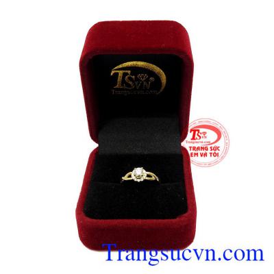 Nhẫn nữ trang nhã vàng 10k