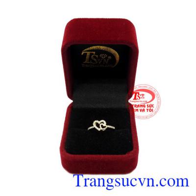 Nhẫn nữ vàng 10k yêu thương