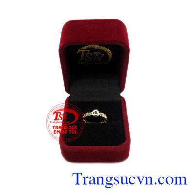 Nhẫn kim tiền tài lộc vàng 10k.