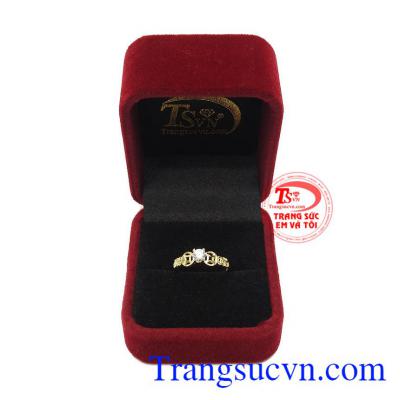 Nhẫn nữ kim tiền vàng 10k
