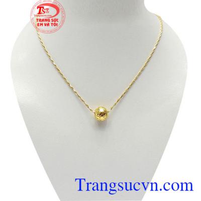 Bộ dây charm kim tiền may mắn