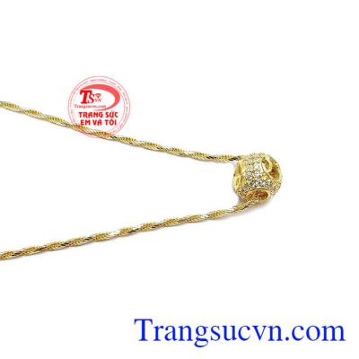 Bộ dây chuyền charm kim tiền 10k, giao hàng nhanh trên toàn quốc