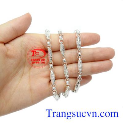 Dây chuyền bạc nam kiểu mới đẹp, bảo hành 6 tháng.