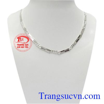 Dây bạc bé trai đẹp được chế tác tinh xảo bằng công nghệ cao từ bạc 92.5 đảm bảo chất lượng
