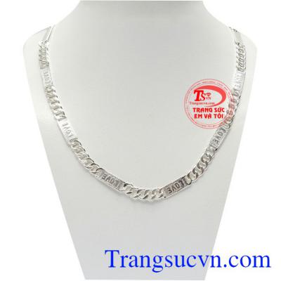 Dây bạc nam mạnh mẽ là sản phẩm mới của Trang sức Em và Tôi được khách hàng ưa thích và lựa chọn