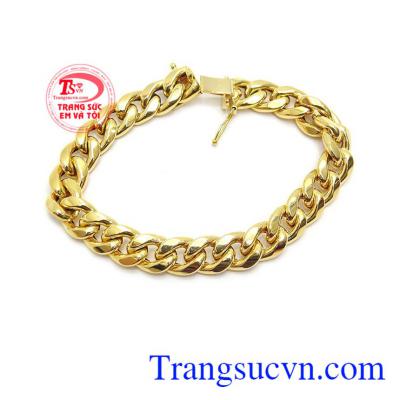 Lắc nam vàng mạnh mẽ 14k được các bạn nam ưa chuộng