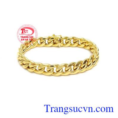 Lắc nam vàng mạnh mẽ 14k là sản phẩm được chế tác và thiết kế độc đáo, sang trọng