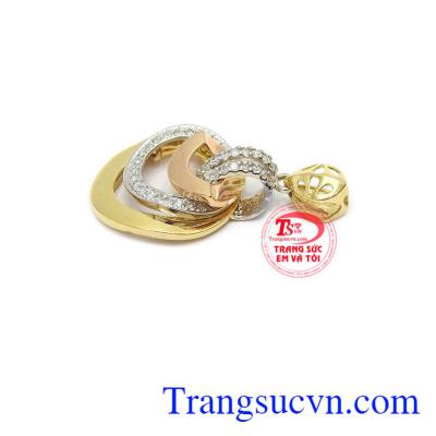 Mặt dây chuyền nữ sang trọng 18k, bảo hành 12 tháng, giao hàng nhanh trên toàn quốc