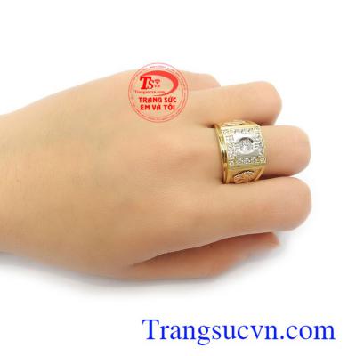 Nhẫn nam vàng 18k mẫu mã mới lạ, độc đáo và thời trang