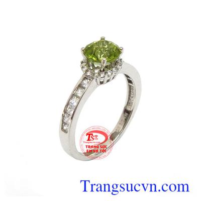 Nhẫn nữ Peridot 10k an nhiên