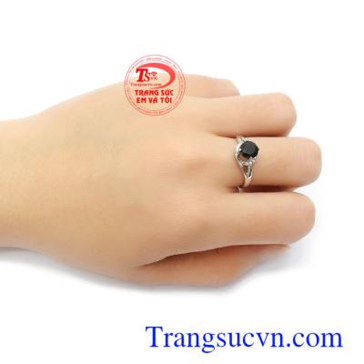 Nhẫn nữ Sapphire may mắn 10k