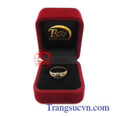 Nhẫn nữ Sapphire thịnh vượng 10k sang trọng