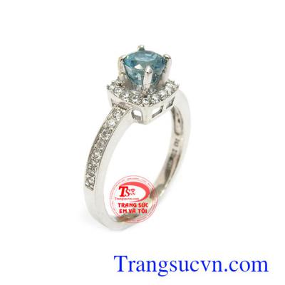 Nhẫn nữ Zircon thịnh vượng 10k chế tác tinh xảo sắc nét, đeo hợp thời trang và phong thủy