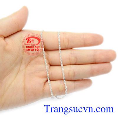 Dây chuyền bạc trẻ em đẹp, bảo hành 6 tháng.