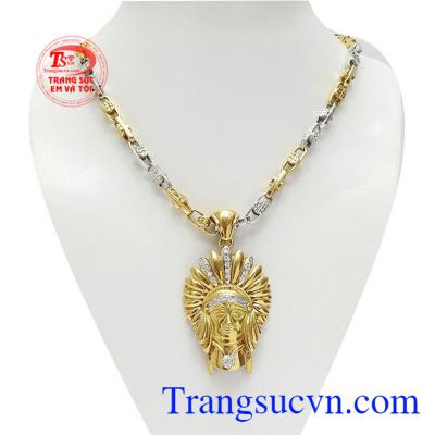 Bộ trang sức thổ dân uy lực vàng 18k