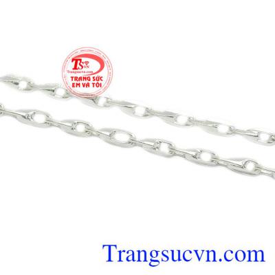 Dây chuyền bạc trẻ em xinh xắn có thể kỵ gió, hút mồ hôi.