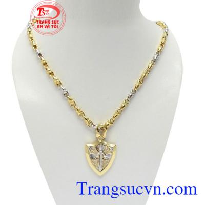 Bộ dây chuyền vàng nam phong cách là sản phẩm đẹp được các bạn nam yêu thích