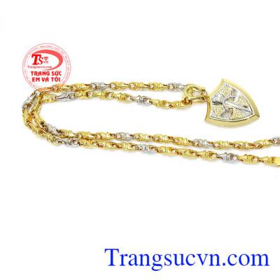 Bộ dây chuyền vàng nam phong cách