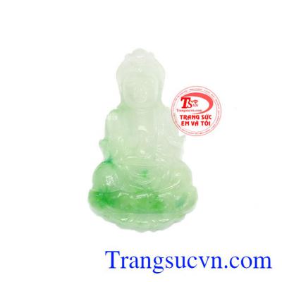 Mặt quan âm cẩm thạch bình an là sản phẩm được chế tác công nghệ cao tinh xảo từ ngọc cẩm thạch