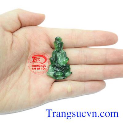 Mặt cẩm thạch Quan Âm bình an.