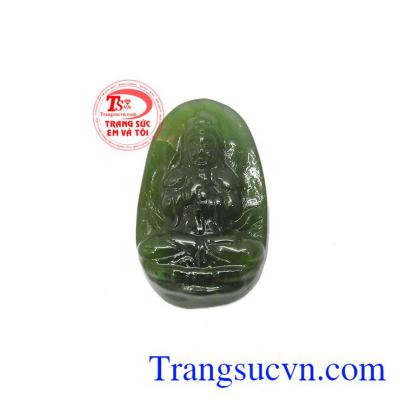 Mặt Nephrite phật bản mệnh tuổi Mùi - Thân