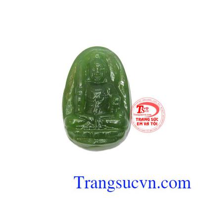 Phật bản mệnh Nephrite tuổi Thìn - Tỵ được chế tác từ ngọc Nephrite thiên nhiên đảm bảo chất lượng
