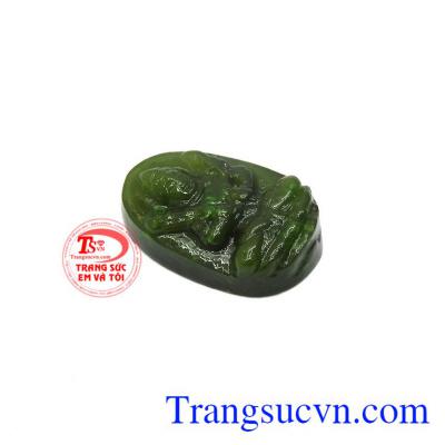Phật bản mệnh Nephrite tuổi Sửu - Dần chế tác từ ngọc Nephrite thiên nhiên chất lượng cao,Phật bản mệnh Nephrite tuổi Sửu - Dần