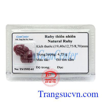 Tỳ hưu Ruby ép vỉ đẹp