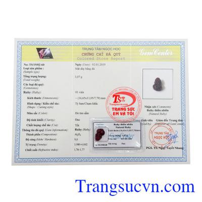 Tỳ hưu Ruby ép vỉ tài lộc