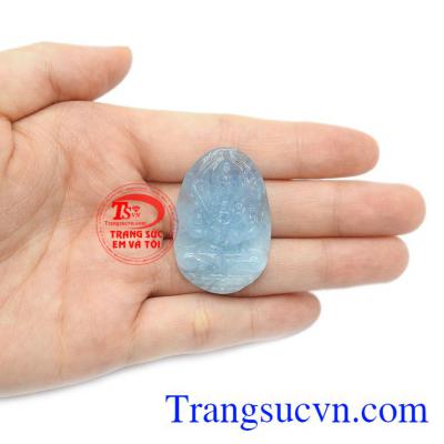 Mặt Hư Không Tạng Bồ Tát có giấy kiểm đinh do trung tâm đá quý uy tín cấp.