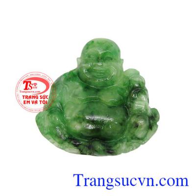 Phật di lặc hiền hòa là sản phẩm đẹp được chế tác từ ngọc cẩm thạch thiên nhiên, có giấy kiểm định