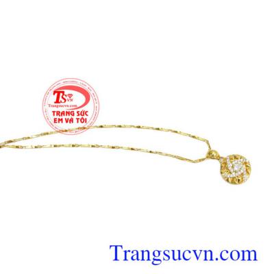 Bộ dây chuyền nữ vàng xinh xắn