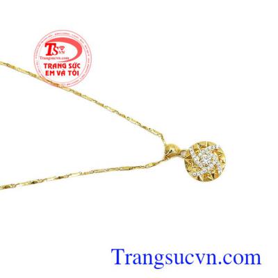 Bộ dây chuyền nữ vàng xinh xắn vàng 10k, bảo hành 6 tháng, giao hàng nhanh trên toàn quốc