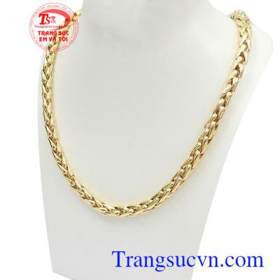 Dây chuyền nam vàng tây Italy sang trọn