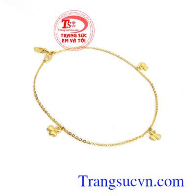 Lắc chân cỏ 3 là xinh xắn vàng 10k, bảo hành 6 tháng, giao hàng nhanh trên toàn quốc