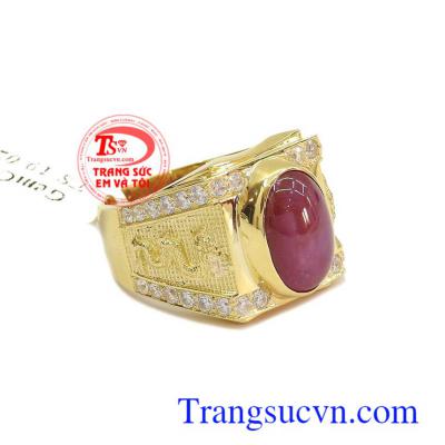Chiếc nhẫn nam Ruby 18k được phái mạnh yêu thích