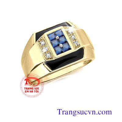 Nhẫn nam saphir thiên nhiên,ban nhan nam saphir vang tay,với hàng trăm nhẫn nam vàng tây gắn đá quý sang trọng với nhiều