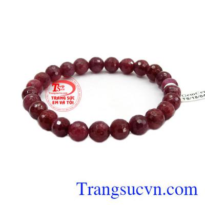 Vòng tay Ruby 7mm độc đáo và hợp thời trang
