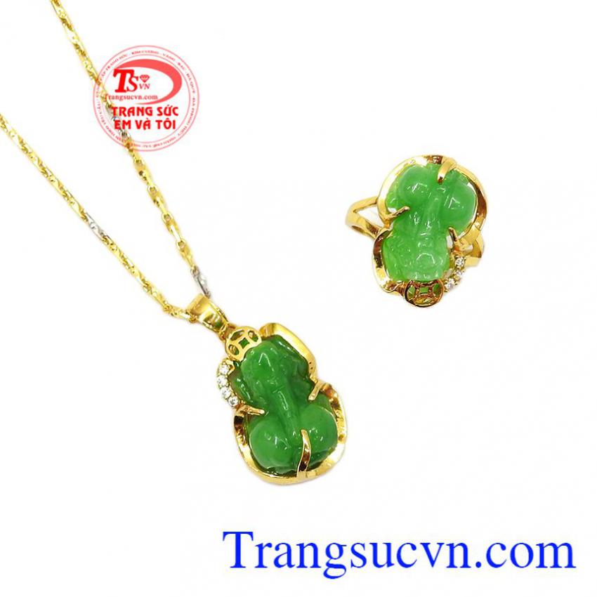 Bộ trang sức tỳ hưu 14k