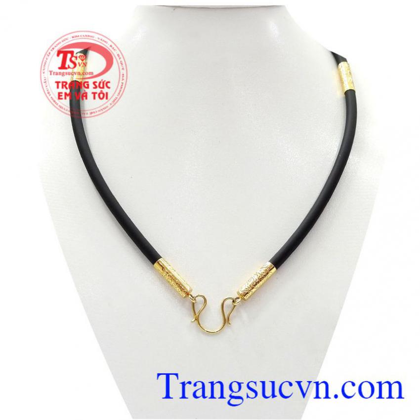 Dây cao su chạm rồng vàng 10k