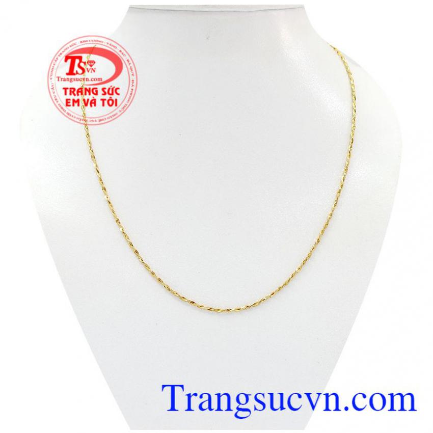 Dây chuyền nữ vàng tây