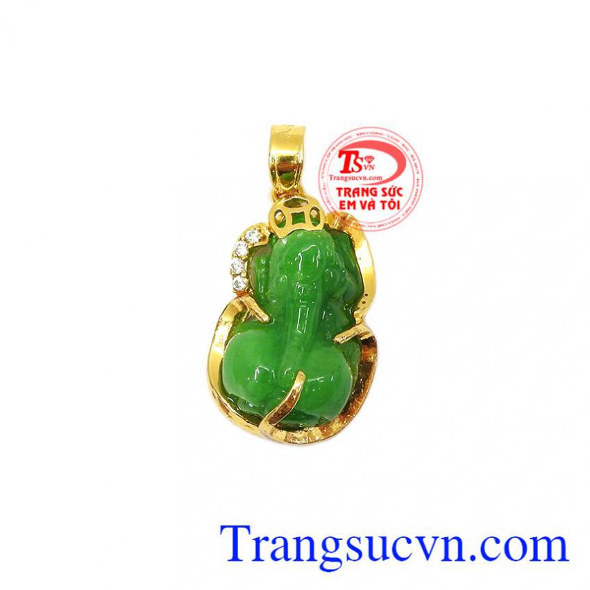 Mặt tỳ hưu vàng 14k may mắn