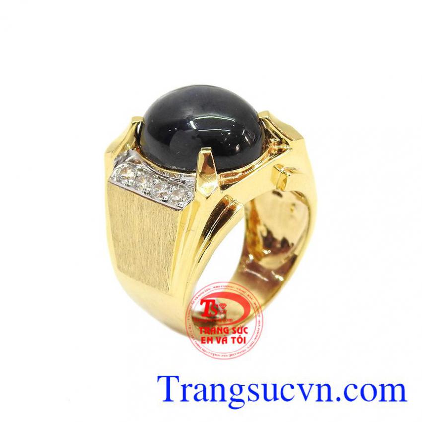 Nhẫn nam đá saphir đẹp
