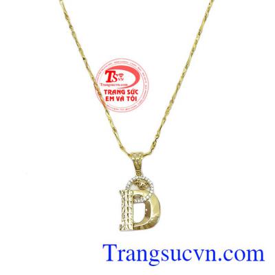Mặt Dây Chuyền Chữ D sang trọng dành tặng phái đẹp, sản phẩm được các bạn nữ yêu thích