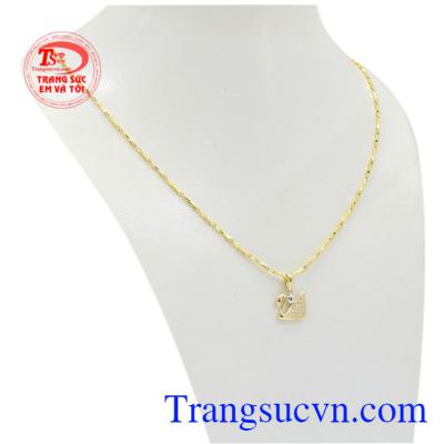 Bộ dây chuyền thiên nga tinh tế mang lại vẻ trẻ trung, xinh xắn cho phái đẹp.