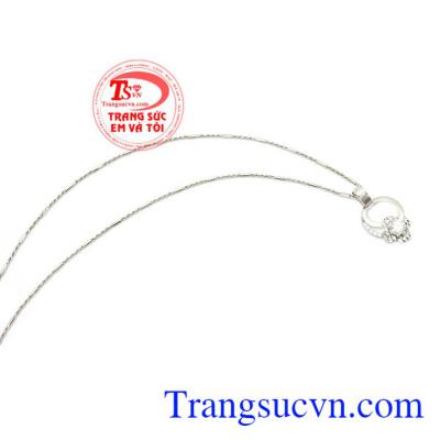 Bộ dây hoa Korea vàng trắng 10k